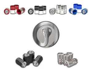 Tyre Valve Covers for Bike Steel View